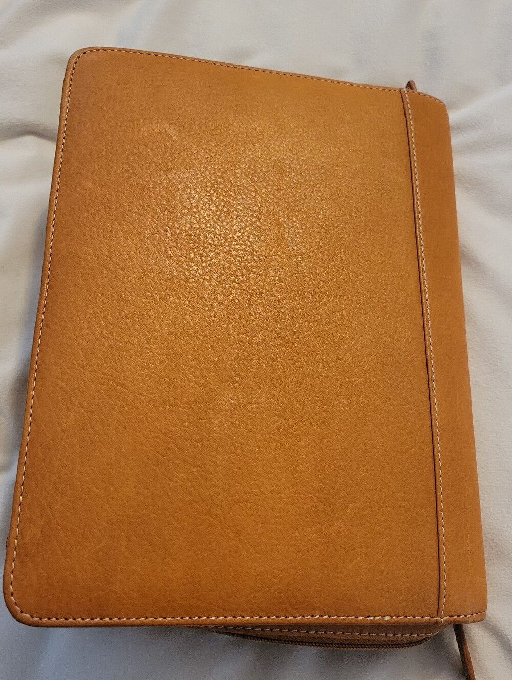 Vintage Franklin Covey Genuine Leather Zippered Day Planner - Picture 12 of 13
